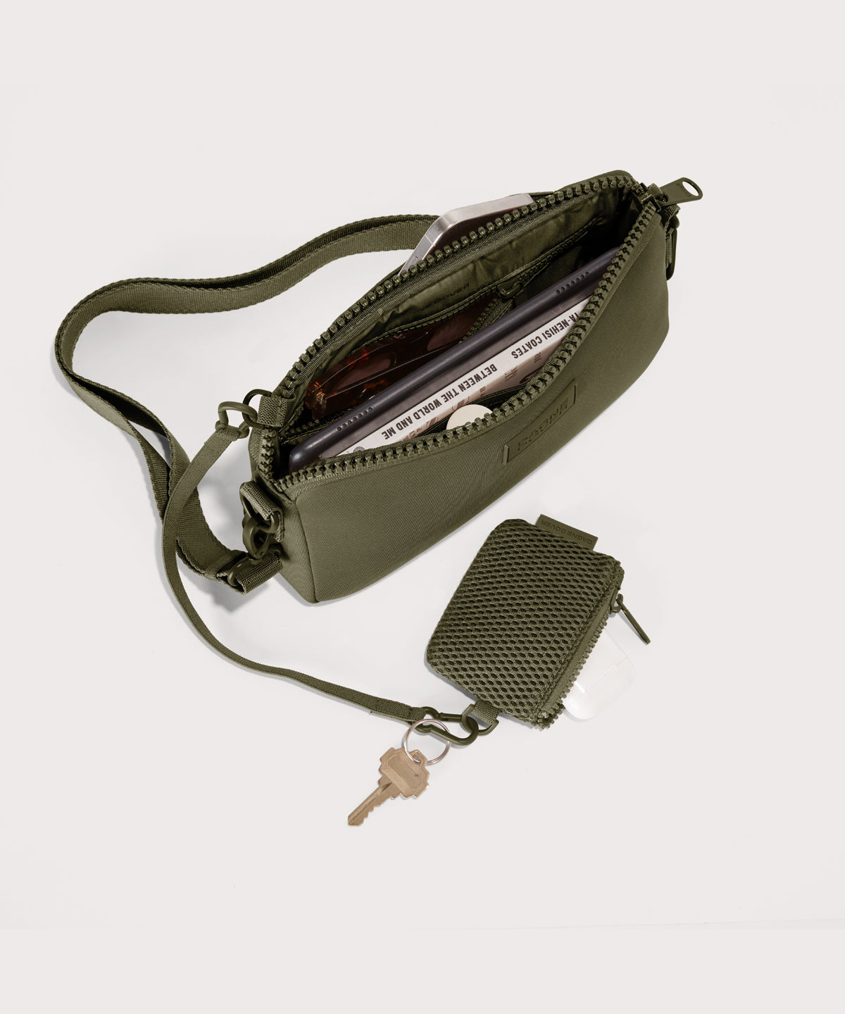 Nora Shoulder Bag in Dark Moss - Image 2