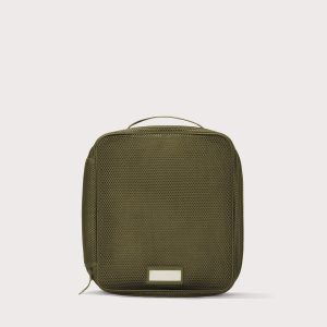 Roma Packing Cube in Dark Moss Air Mesh. Large